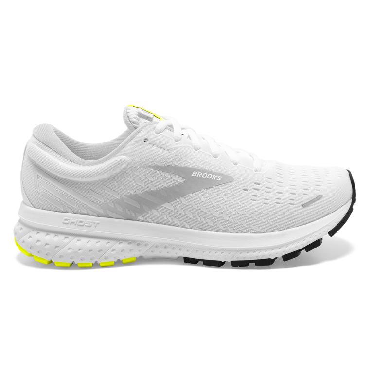 Brooks GHOST 13 Road Running Shoes Mens Canada - White/Nightlife (NKD026813)